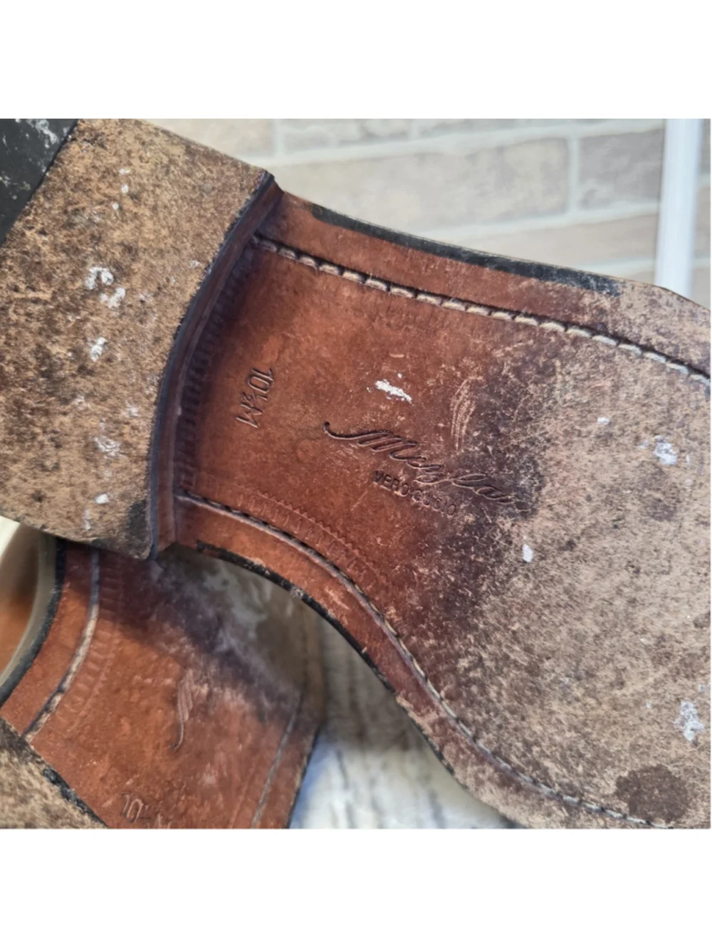MEZLAN Desulo Brown Leather Oxford Shoes 01-001850 Men's Sz 10.5